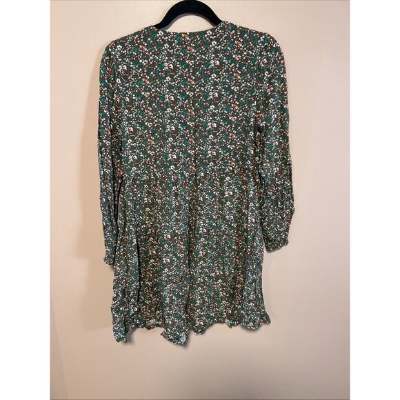 Matilda Jane Fabulous Floral Dress Rayon Fall Long Sleeve Tiered Oversized Small - Picture 9 of 9